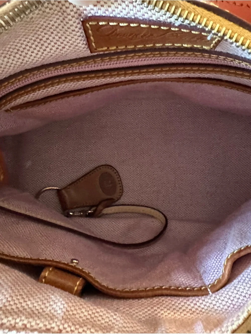 Dooney & Bourke Pink Pebble Grain Leather Hobo Bag. J2738732